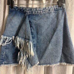 Zara denim mini skirt
